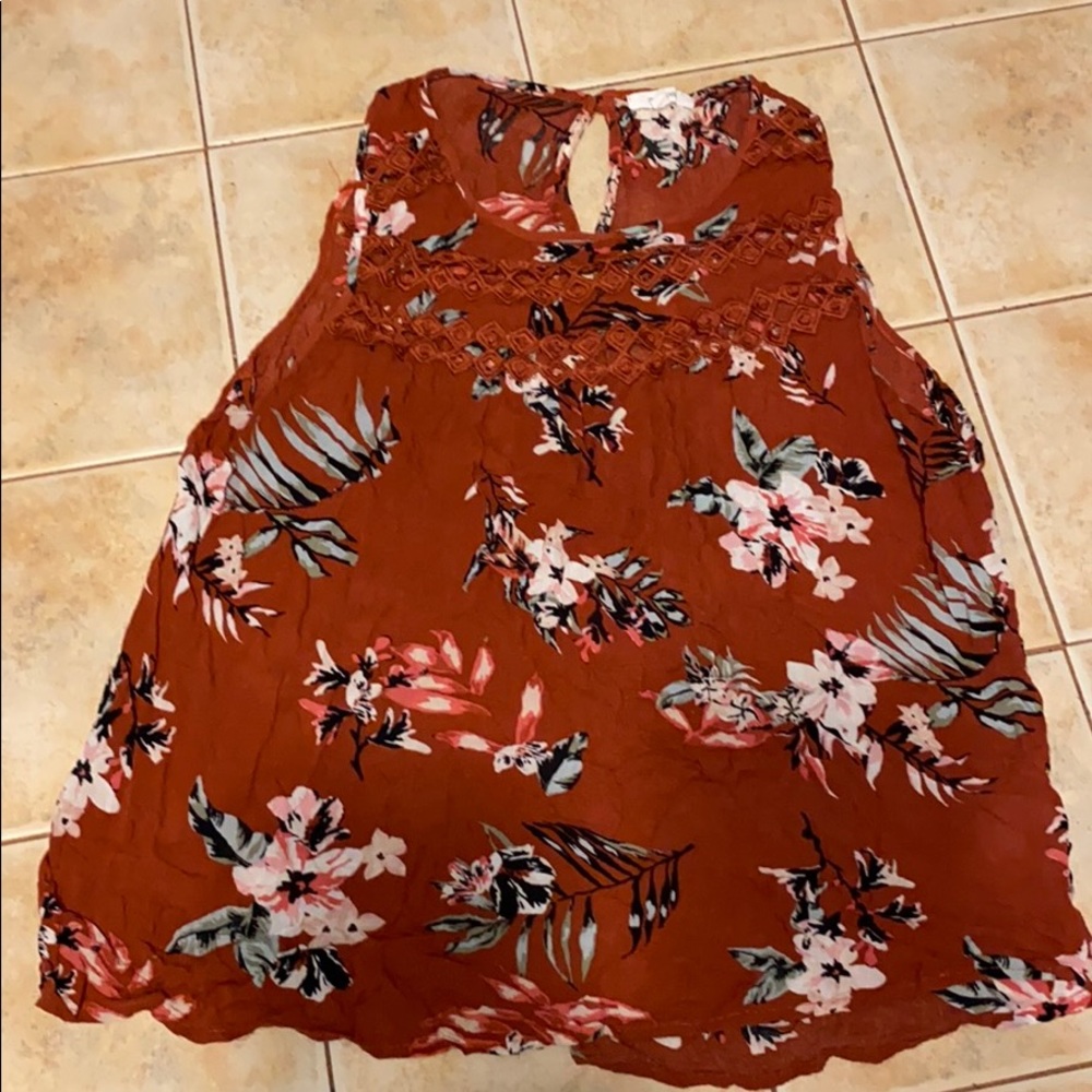 Orange flower top